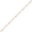 Pulsera oro 18k bicolor 19 cm para mujer